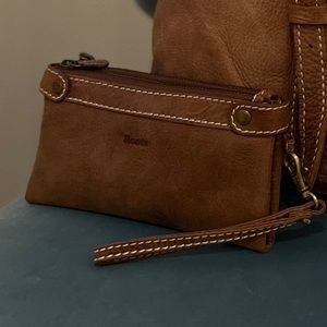 Roots Tribe Leather Wristlet/Wallet